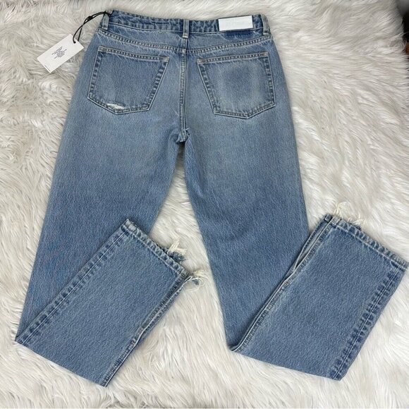 Re/Done‎ Women's NWT Opal Indigo 70s Low-Rise Skinny Boot Jeans W26-28/L31 - Picture 4 of 15